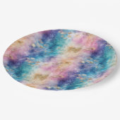 Vintage Dandelion Abstract Pattern (2) ペーパープレート (アングル)