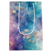 Vintage Dandelion Abstract Pattern (2) ミディアムペーパーバッグ (裏面)