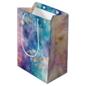 Vintage Dandelion Abstract Pattern (2) ミディアムペーパーバッグ (裏面アングル)