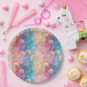 Vintage Dandelion Abstract Pattern (3) ペーパープレート (パーティー)