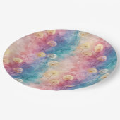 Vintage Dandelion Abstract Pattern (3) ペーパープレート (アングル)