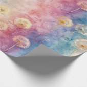 Vintage Dandelion Abstract Pattern (3) ラッピングペーパー (角)