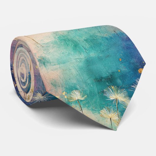 Vintage Dandelion Abstract Pattern (4) ネクタイ (ロール)