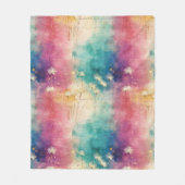 Vintage Dandelion Abstract Pattern (4) フリースブランケット (正面)