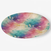 Vintage Dandelion Abstract Pattern (4) ペーパープレート (アングル)