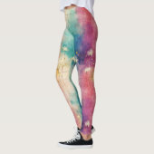 Vintage Dandelion Abstract Pattern (4) レギンス (左)