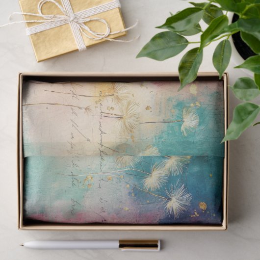 Vintage Dandelion Abstract Pattern (4) 薄葉紙 (ギフト)