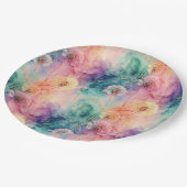 Vintage Dandelion Abstract Pattern (5) ペーパープレート (アングル)