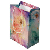 Vintage Dandelion Abstract Pattern (5) ミディアムペーパーバッグ (裏面アングル)