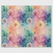 Vintage Dandelion Abstract Pattern (5) ラッピングペーパー (フラット)