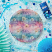 Vintage Dandelion Abstract Pattern (6) ペーパープレート (パーティー)