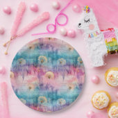 Vintage Dandelion Abstract Pattern (6) ペーパープレート (パーティー)