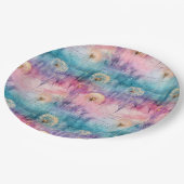 Vintage Dandelion Abstract Pattern (6) ペーパープレート (アングル)