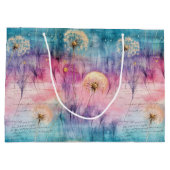 Vintage Dandelion Abstract Pattern (6) ラージペーパーバッグ (裏面)