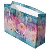 Vintage Dandelion Abstract Pattern (6) ラージペーパーバッグ (裏面アングル)