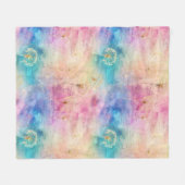 Vintage Dandelion Abstract Pattern (7) フリースブランケット (正面(横))