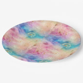 Vintage Dandelion Abstract Pattern (7) ペーパープレート (アングル)