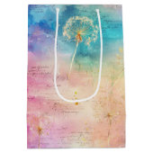 Vintage Dandelion Abstract Pattern (7) ミディアムペーパーバッグ (裏面)