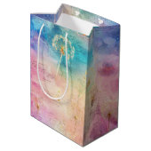 Vintage Dandelion Abstract Pattern (7) ミディアムペーパーバッグ (裏面アングル)