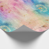 Vintage Dandelion Abstract Pattern (7) ラッピングペーパー (角)