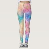 Vintage Dandelion Abstract Pattern (7) レギンス (正面)