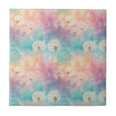 Vintage Dandelion Abstract Pattern (8) タイル (正面)