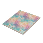 Vintage Dandelion Abstract Pattern (8) タイル (側面)