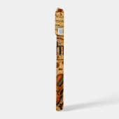 Vintage Dark Academia Aesthetic Patterns iPhone 15ケース (左側面)