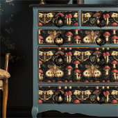 Vintage Dark Academia Moth and Mushroom 薄葉紙