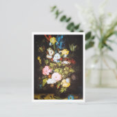 Vintage Dark Floral  ポストカード (スタンド正面)