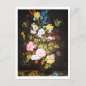 Vintage Dark Floral  ポストカード (正面)