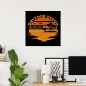 vintage daytona beach ポスター (ホームオフィス)