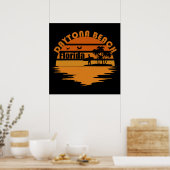vintage daytona beach ポスター (キッチン)