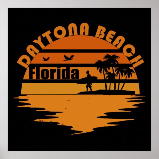 vintage daytona beach ポスター (正面)