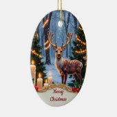 Vintage Deer Holiday Ornament セラミックオーナメント (右)
