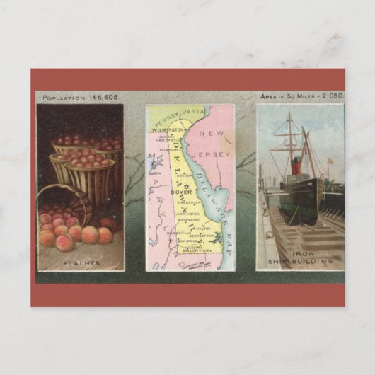 Vintage Delaware ポストカード (正面)