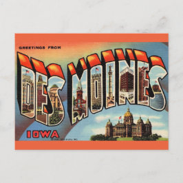 Vintage Des Moines Iowa Postcard ポストカード