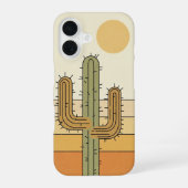 Vintage Desert Cactus iPhone 16ケース (裏面)