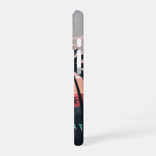 Vintage Desert Oasis iPhone 16ケース (左側面)