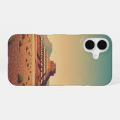 Vintage Desert Plateau iPhone 16ケース (裏面横)