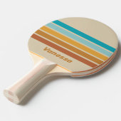 Vintage Desert Rainbow Across Striping with Name 卓球ラケット (正面アングル)