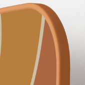 Vintage Desert Rainbow Circle Stripe with Name ピックルボールラケット (左詳細)