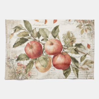 Vintage design Apple branch キッチンタオル