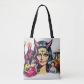 Vintage Devil Woman トートバッグ (正面)