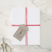 Vintage Dickens A Christmas Carol Gift Tag ギフトタグ (より糸付き)