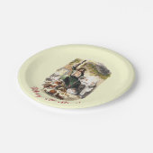 Vintage Dickens Ghost Scrooge A Christmas Carol ペーパープレート (アングル)