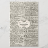 Vintage Dictionary Soap Definition Soap Wrap Paper (正面)