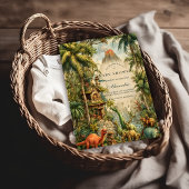 Vintage Dino Baby Shower 招待状