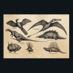 Vintage Dinosaur Illustration Retro Dinosaurs ポスター<br><div class="desc">Customized Template Posters - Horizontal Poster Print Templates. Personalize with your own name, pattern, design, quote, monogram, or photograph. Use our cool templates, artwork, photos, graphics, and illustrations, then add names, text, quotes, and monograms to create your own poster. Click the "Customize it!" button to make it personalized or monogrammed....</div>