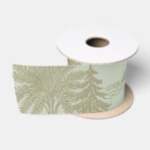 Vintage Dinosaur Toile Pattern Prehistoric Jungle サテンリボン (リール)